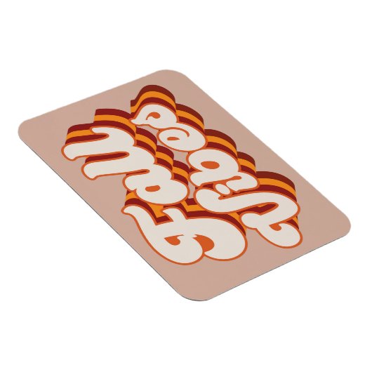 Retro Fall Vibes Magnet (Rechte Seite)
