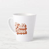 Retro Fall Vibes Milchtasse (Linke Ecke)