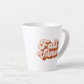 Retro Fall Vibes Milchtasse (Rechte Ecke)