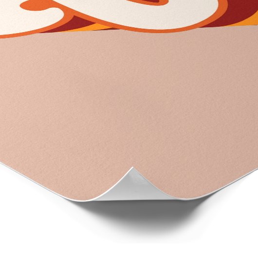 Retro Fall Vibes Poster (Ecke)