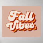 Retro Fall Vibes Poster (Vorne)