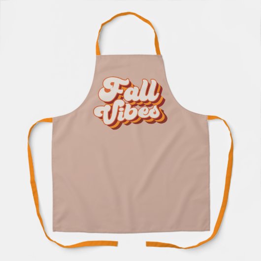 Retro Fall Vibes Schürze (Vorderseite)