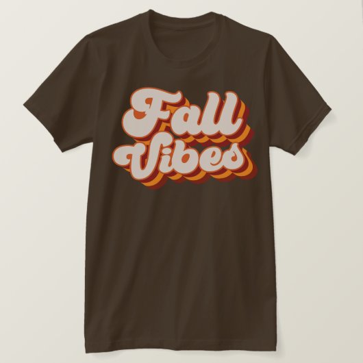 Retro Fall Vibes T-Shirt (Design vorne)