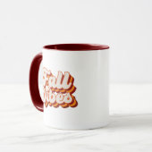 Retro Fall Vibes Tasse (Vorderseite Links)