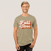 Retro Fall Vibes Tri-Blend Shirt (Vorderseite voll)