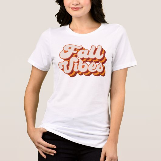 Retro Fall Vibes Tri-Blend Shirt (Vorderseite)