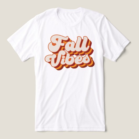 Retro Fall Vibes Tri-Blend Shirt (Design Vorderseite)