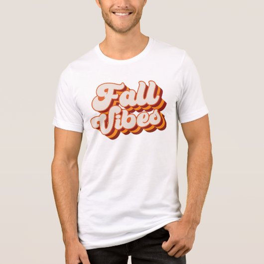 Retro Fall Vibes Tri-Blend Shirt (Vorderseite)
