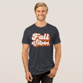 Retro Fall Vibes Tri-Blend Shirt (Vorderseite voll)