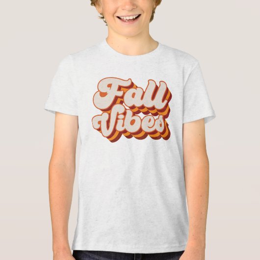 Retro Fall Vibes Tri-Blend Shirt (Vorderseite)