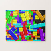 Retro Falling Bricks Arcade Game Puzzle (Horizontal)