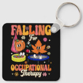 Retro Falling for Occupational Therapy OT OTA Autu Schlüsselanhänger (Rückseite)
