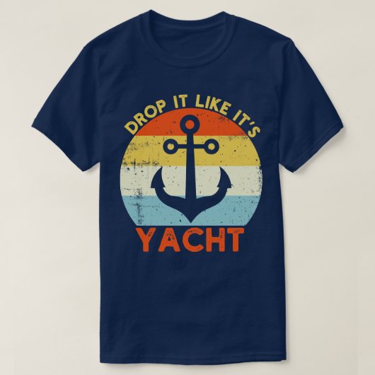 Retro fällt es wie seine Yacht T-Shirt (Design vorne)