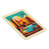 Retro Famagusta Beach Zypern Souvenirs Magnet (Rechte Seite)