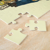 Retro Familie, Mama und Kinder Lebensmittelgeschäf Puzzle (Seite)