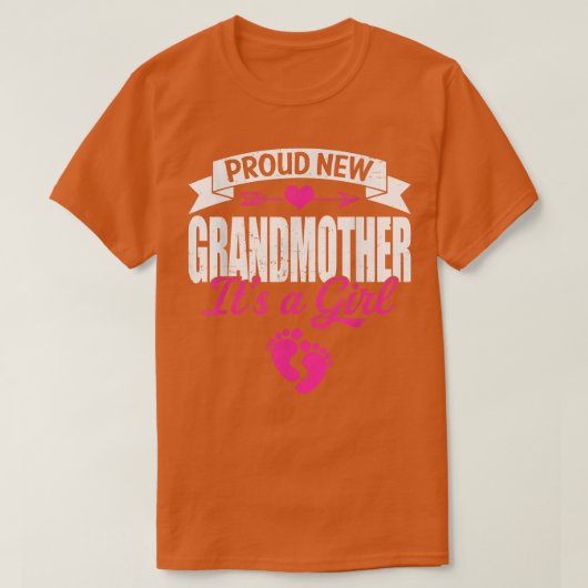 Retro Familie stolz neue Großmutter Es ist ein Mäd T-Shirt (Design vorne)