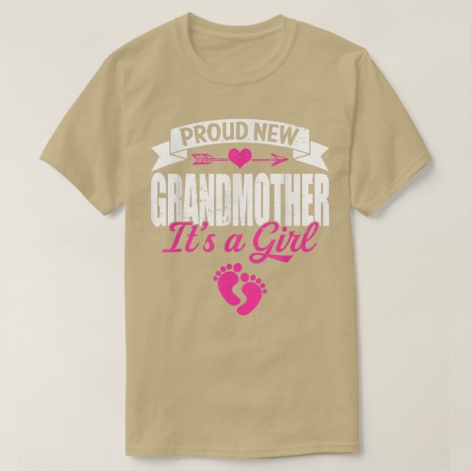 Retro Familie stolz neue Großmutter Es ist ein Mäd T-Shirt (Design vorne)