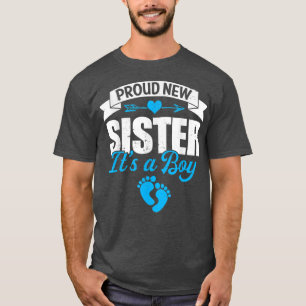 Retro Familie stolz neue Schwester Es ist eine jun T-Shirt