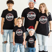 Retro Familie Weihnachtsname Candy Cane Matching T-Shirt