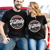 Retro Familie Weihnachtsname Candy Cane Matching T-Shirt