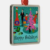 Retro Familie, welche die Ornament Aus Metall (Rechts)