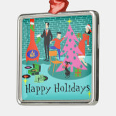 Retro Familie, welche die Ornament Aus Metall (Links)