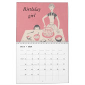 Retro Familien-Kalender Kalender (Mär 2026)