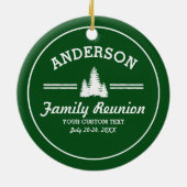 Retro Familien-Wiedersehen oder lösen | rustikale Keramik Ornament (Hinten)