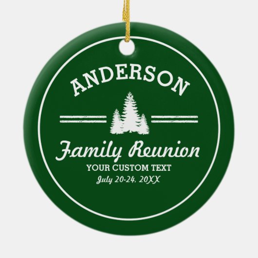 Retro Familien-Wiedersehen oder lösen | rustikale Keramik Ornament (Hinten)