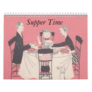 Retro Familienkalender Kalender