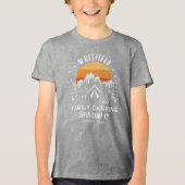 Retro Familienurlaub Matching Camping Custom Tri-Blend Shirt (Vorderseite)