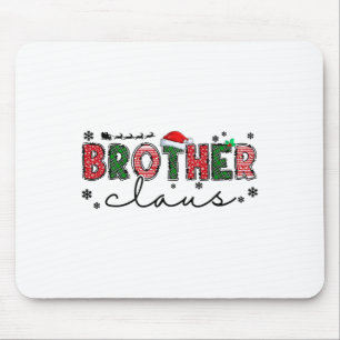 Retro Familienweihnachtsfest Party Niedlich Bruder Mousepad