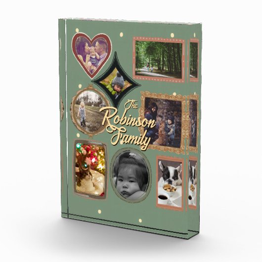 Retro Family 8 Photo Collage CUSTOM Fotoblock (Rechts)