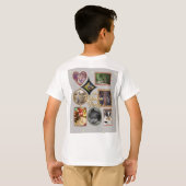 Retro Family 8 Photo Collage CUSTOM T-Shirt (Schwarz voll)
