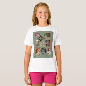 Retro Family 8 Photo Collage CUSTOM T-Shirt (Vorne ganz)