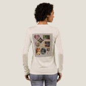 Retro Family 8 Photo Collage CUSTOM Tri-Blend Shirt (Voller Rückseite)