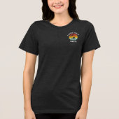 Retro Family Beach Cruise Match Custom Wiedersehen Tri-Blend Shirt (Vorderseite)