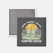 Retro Family Camng Crew Est 2025 Camper Camp Camng Magnet (Vorderseite/Rückseite)