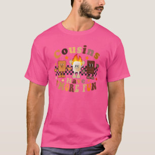 Retro Family Camping für Kinder Cousins haben es m T-Shirt
