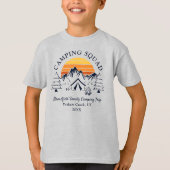 Retro Family Camping Squad Custom Grandson T-Shirt (Vorderseite)