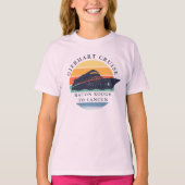 Retro Family Cruise Tour Matching Urlaub T-Shirt (Vorderseite)