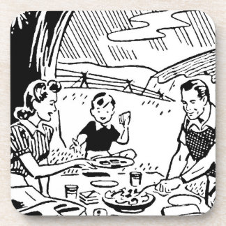 Retro Family Picnic Getränkeuntersetzer