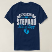 Retro Family Proud New Stepdad It's A Boy Gender R T-Shirt (Design vorne)