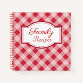 Retro Family Rezept Notebook Notizblock (Vorderseite)