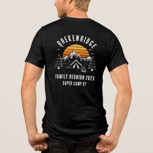 Retro Family Wiedersehen Camping Vacacation Custom Tri-Blend Shirt