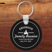 Retro Family Wiedersehen oder Trip | Rustikale Pin Schlüsselanhänger (Rückseite)