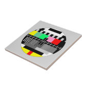 Retro-Farb-TV-Testbild Fliese (Seite)