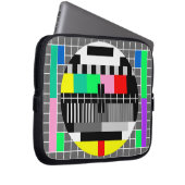 Retro-Farb-TV-Testbild Laptopschutzhülle (Vorne Rechts)