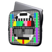 Retro-Farb-TV-Testbild Laptopschutzhülle (Vorderseite Links)