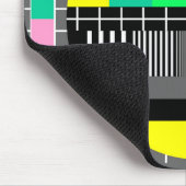 Retro-Farb-TV-Testbild Mousepad (Ecke)